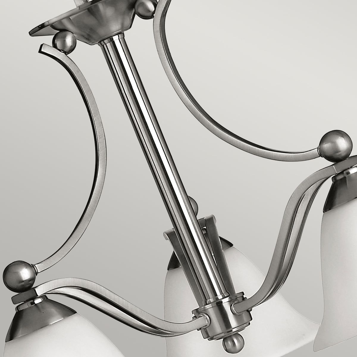 Bolla 3Lt Centre Ceiling Light - Brushed Nickel Finish