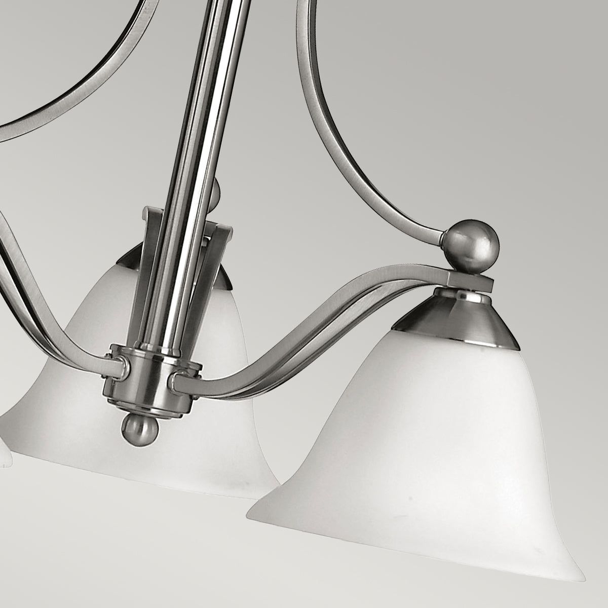 Bolla 3Lt Centre Ceiling Light - Brushed Nickel Finish