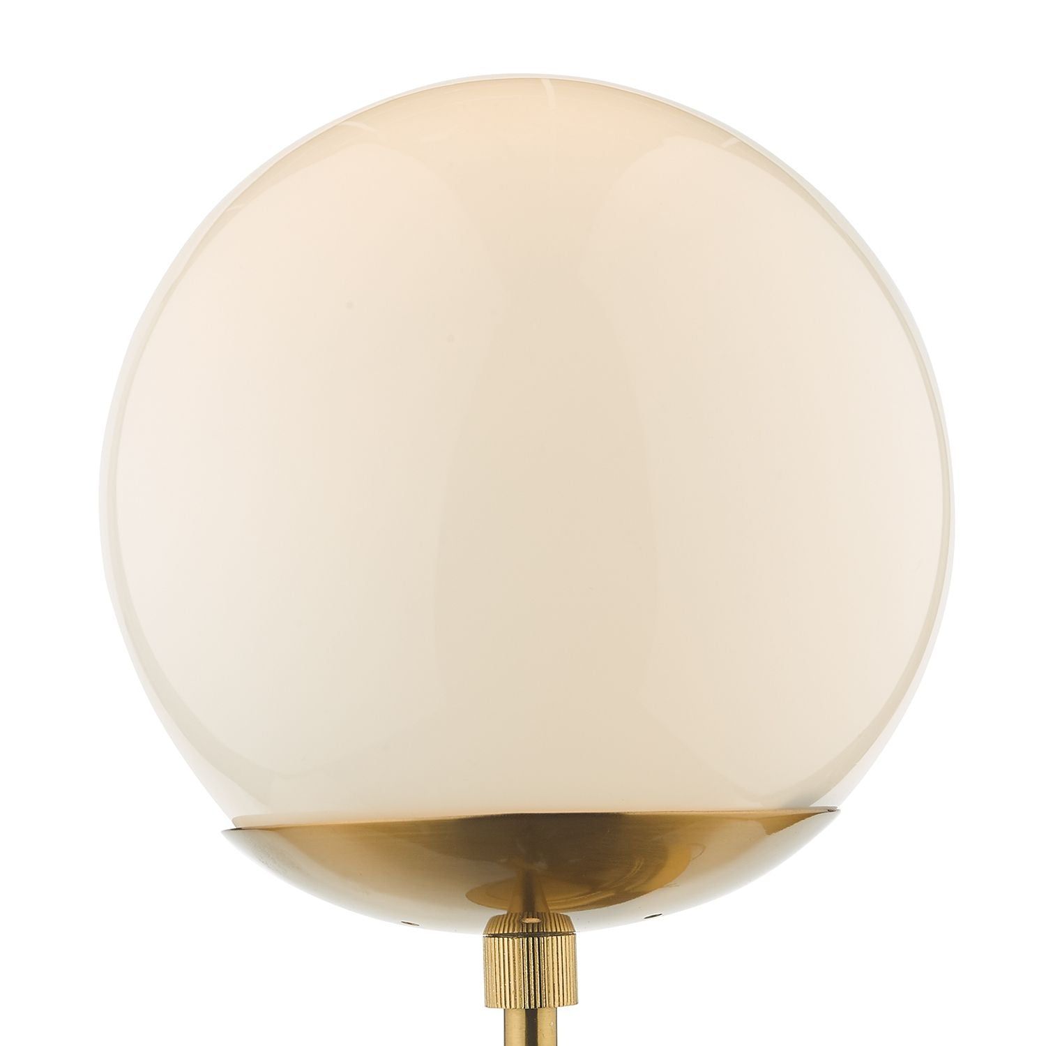 Dar Bombazine Wall Light - Natural Brass & Opal Glass IP20