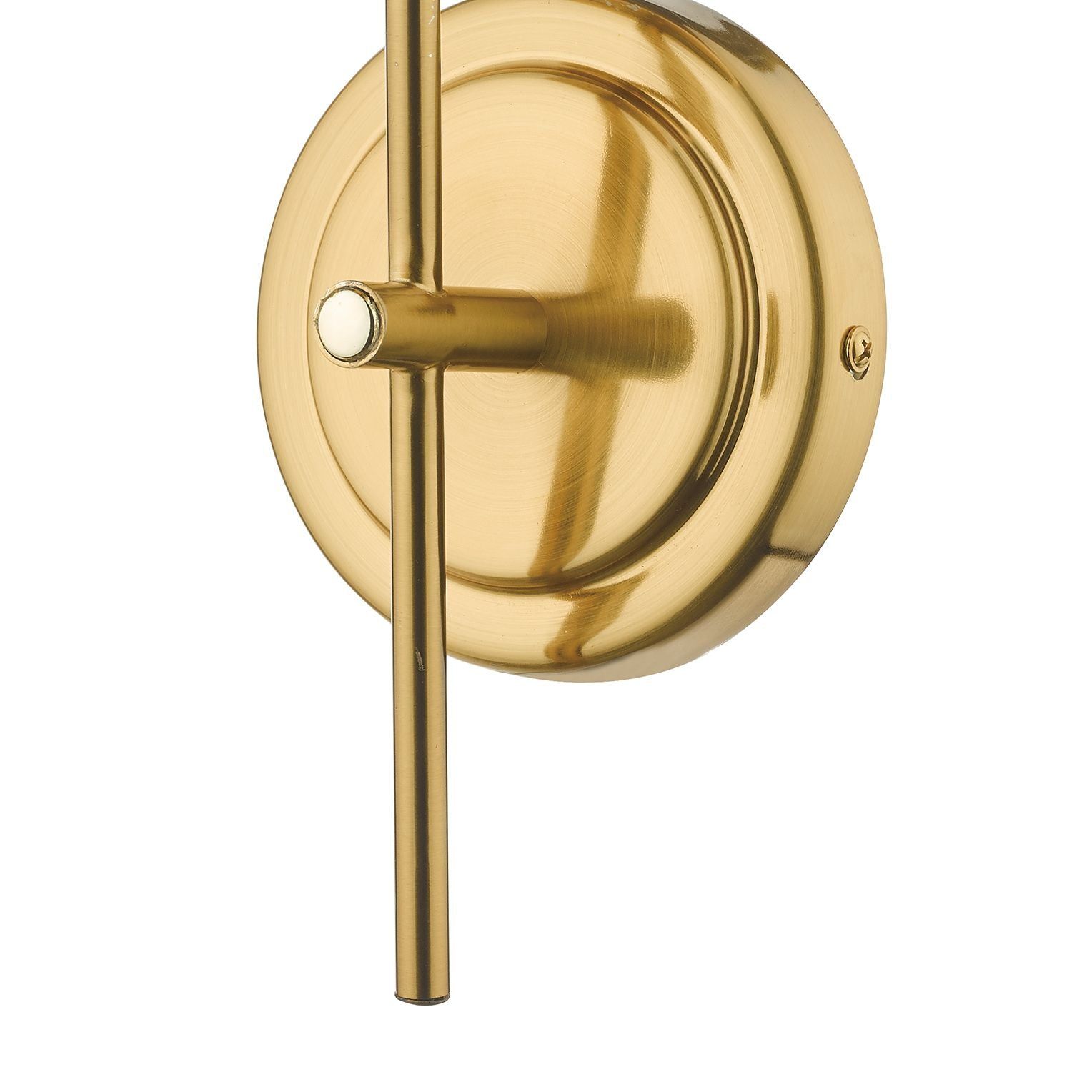 Dar Bombazine Wall Light - Natural Brass & Opal Glass IP20