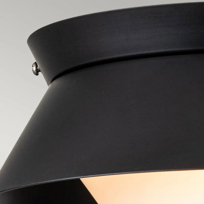 Bowtie 2Lt Flush IP44 - Matte Black