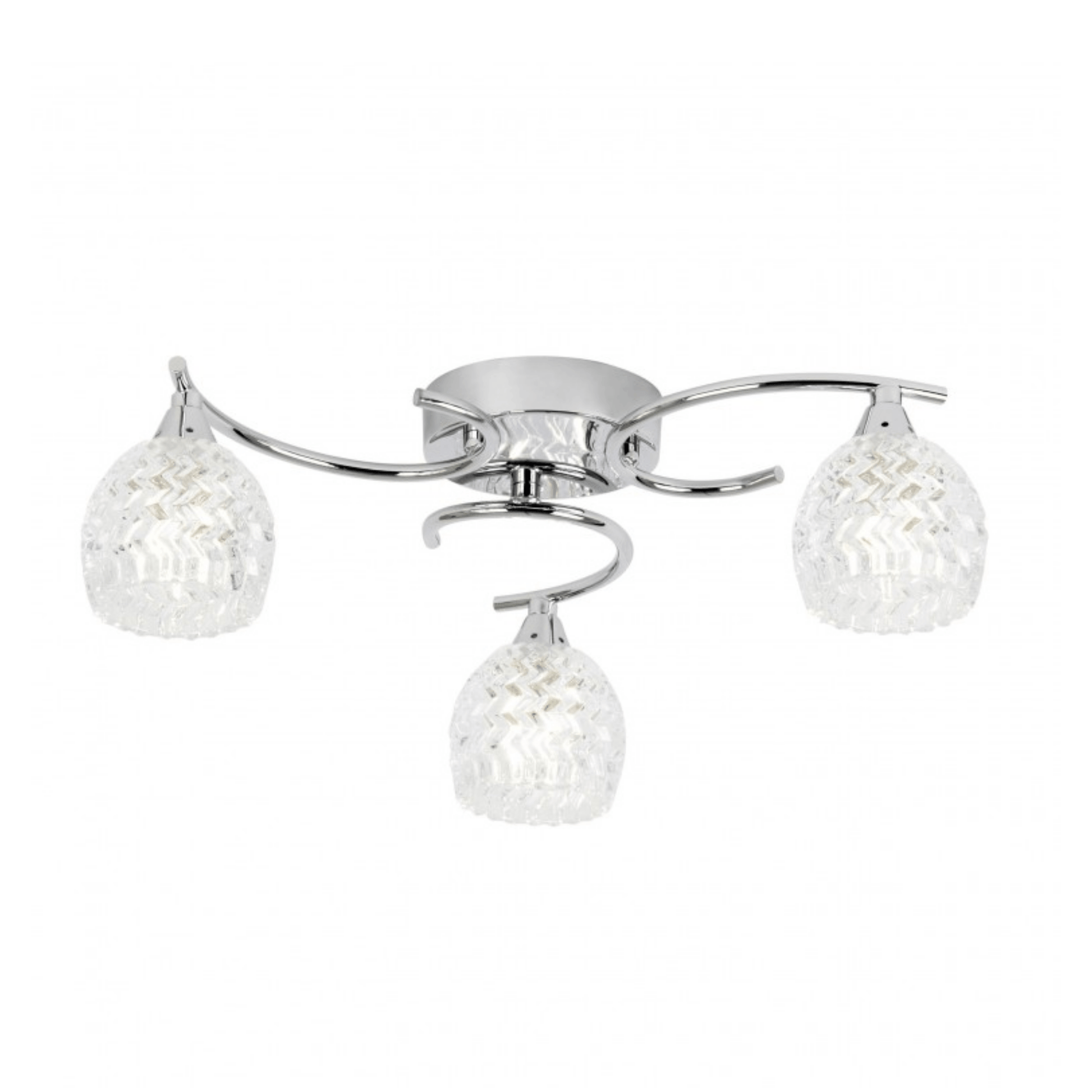 Boyer 3Lt Ceiling Lamp, Chrome/Antique Brass 