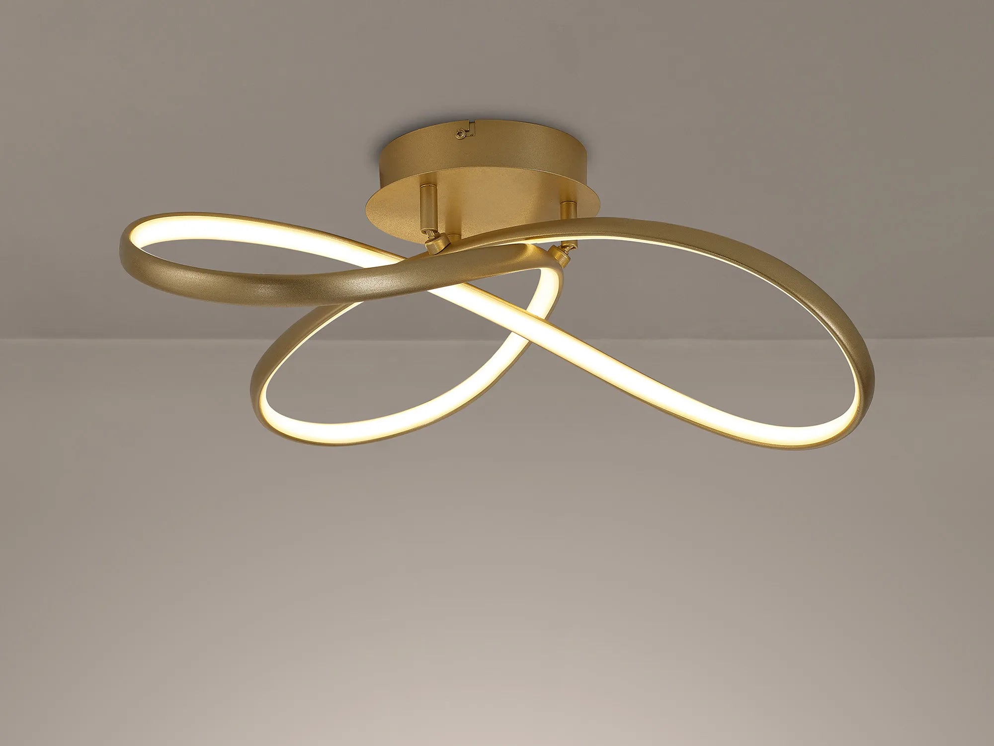 Berte Semi Flush Dimmable Looped Ceiling