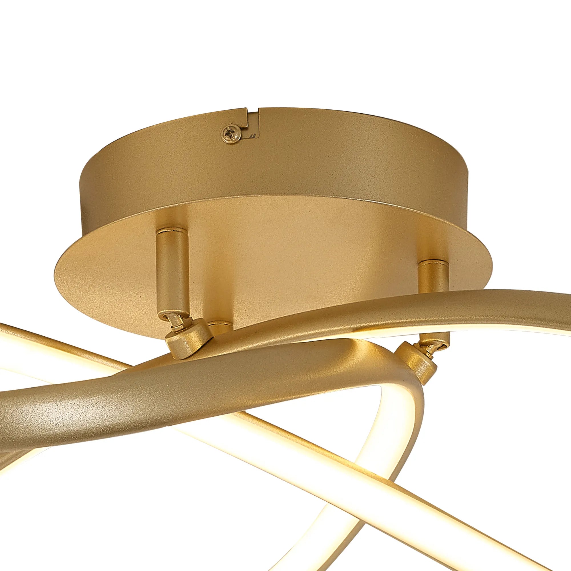 Berte Semi Flush Dimmable Looped Ceiling