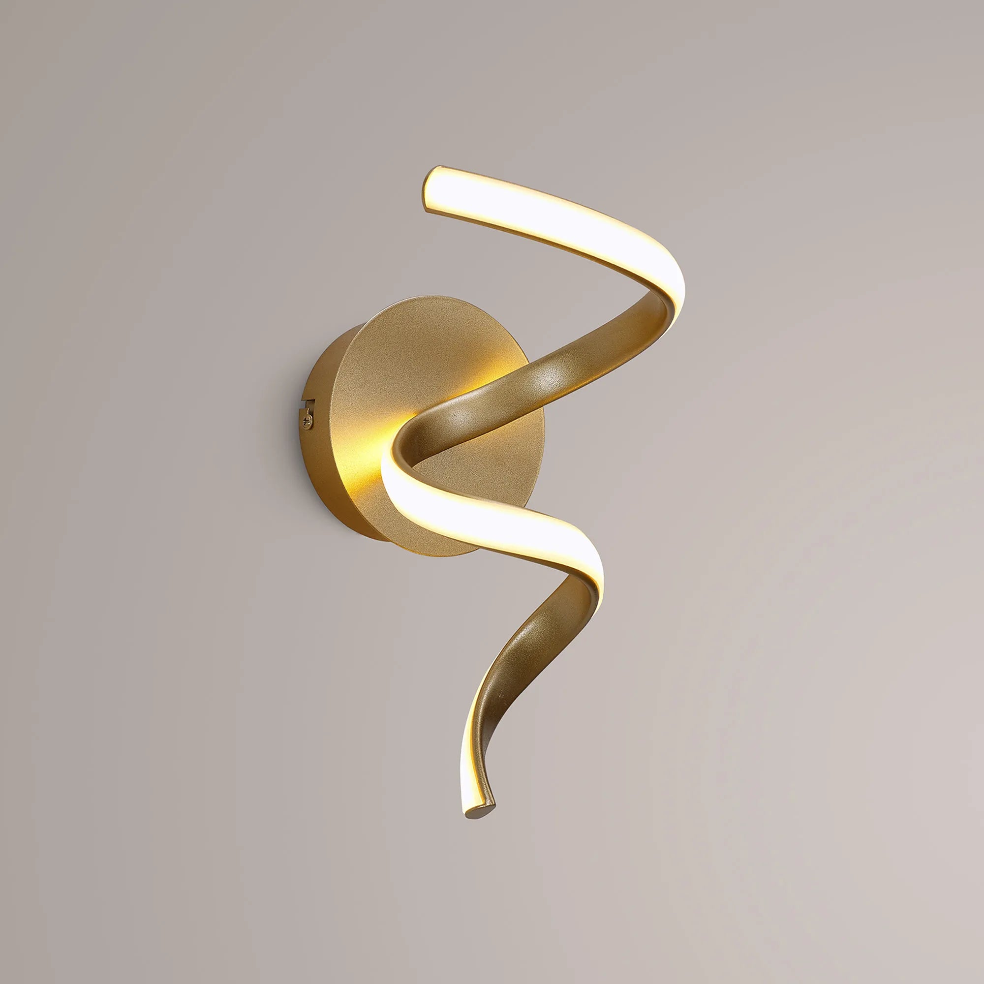 Berte Spiral Wall Light-  Champagne Gold