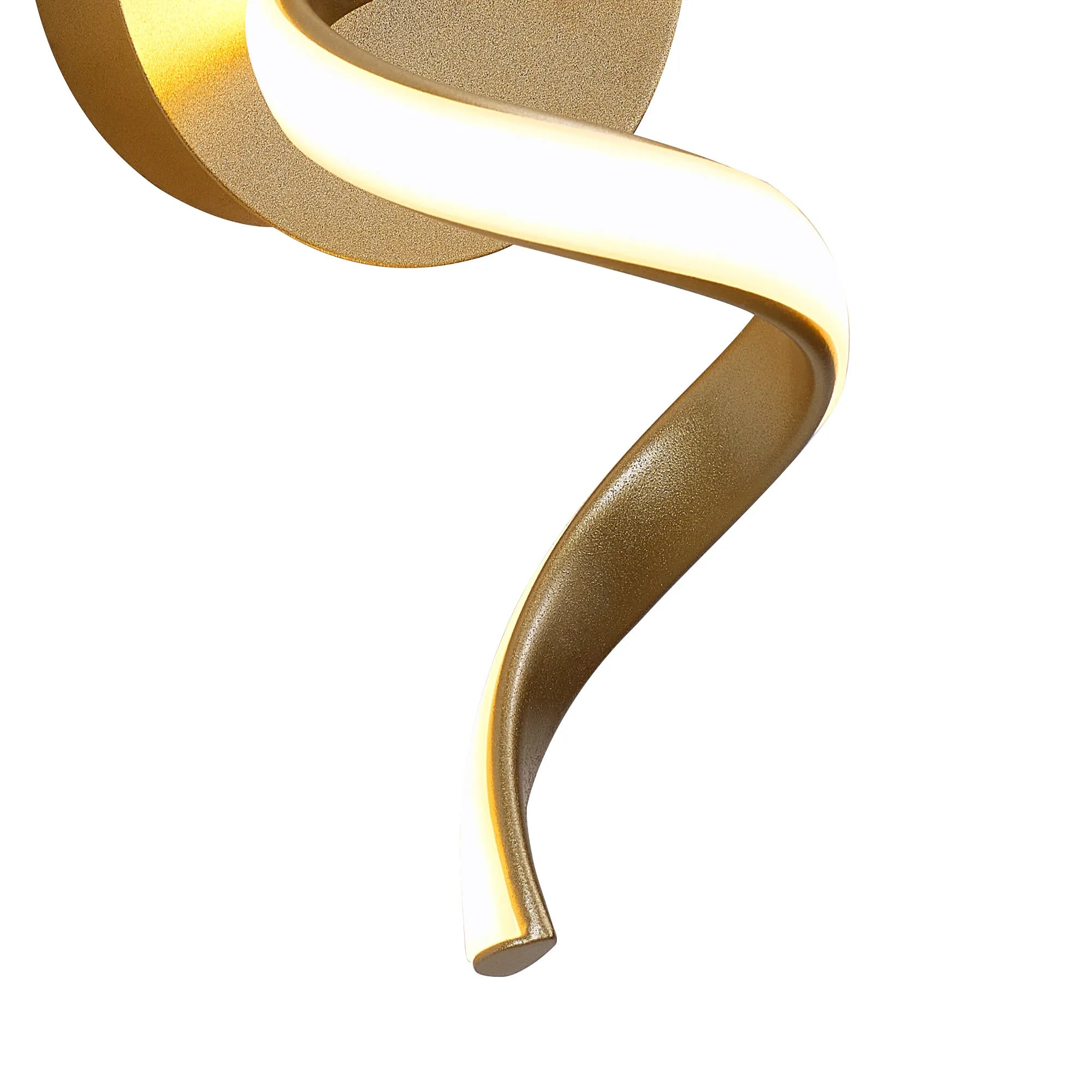 Berte Spiral Wall Light-  Champagne Gold