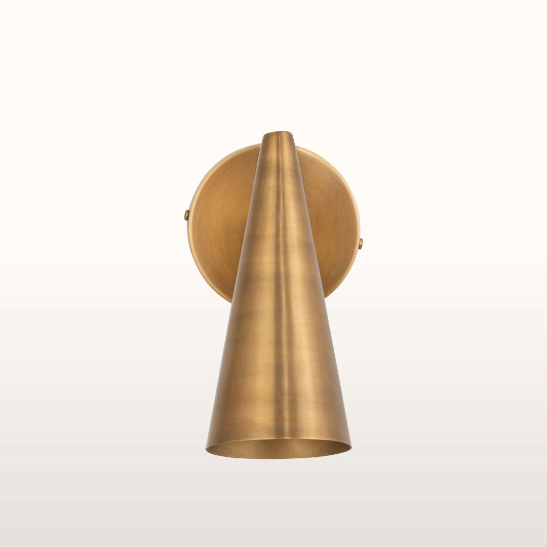 Cone Wall Light- Brass Finish
