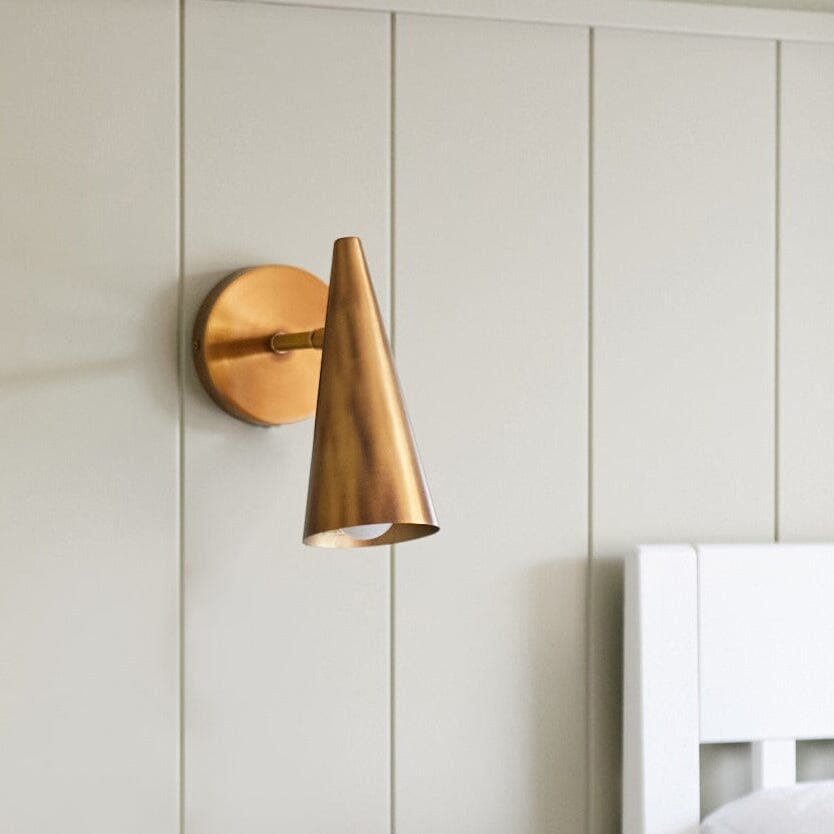 Cone Wall Light- Brass Finish