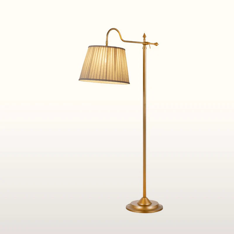 Reading Floor Lamp- Brass Finish