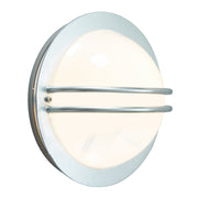 Bremen 1 Light Wall Lantern - Galvanised With Opal Glass - Cusack Lighting