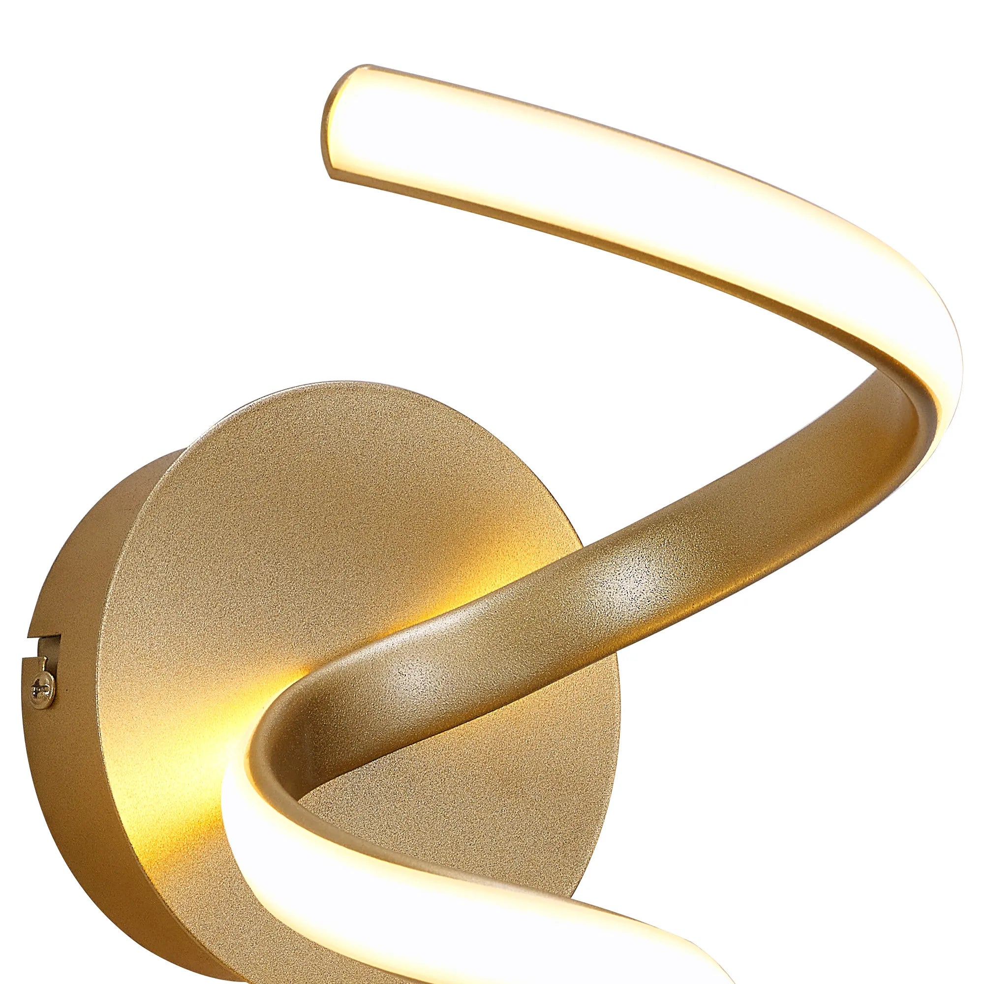 Berte Spiral Wall Light-  Champagne Gold