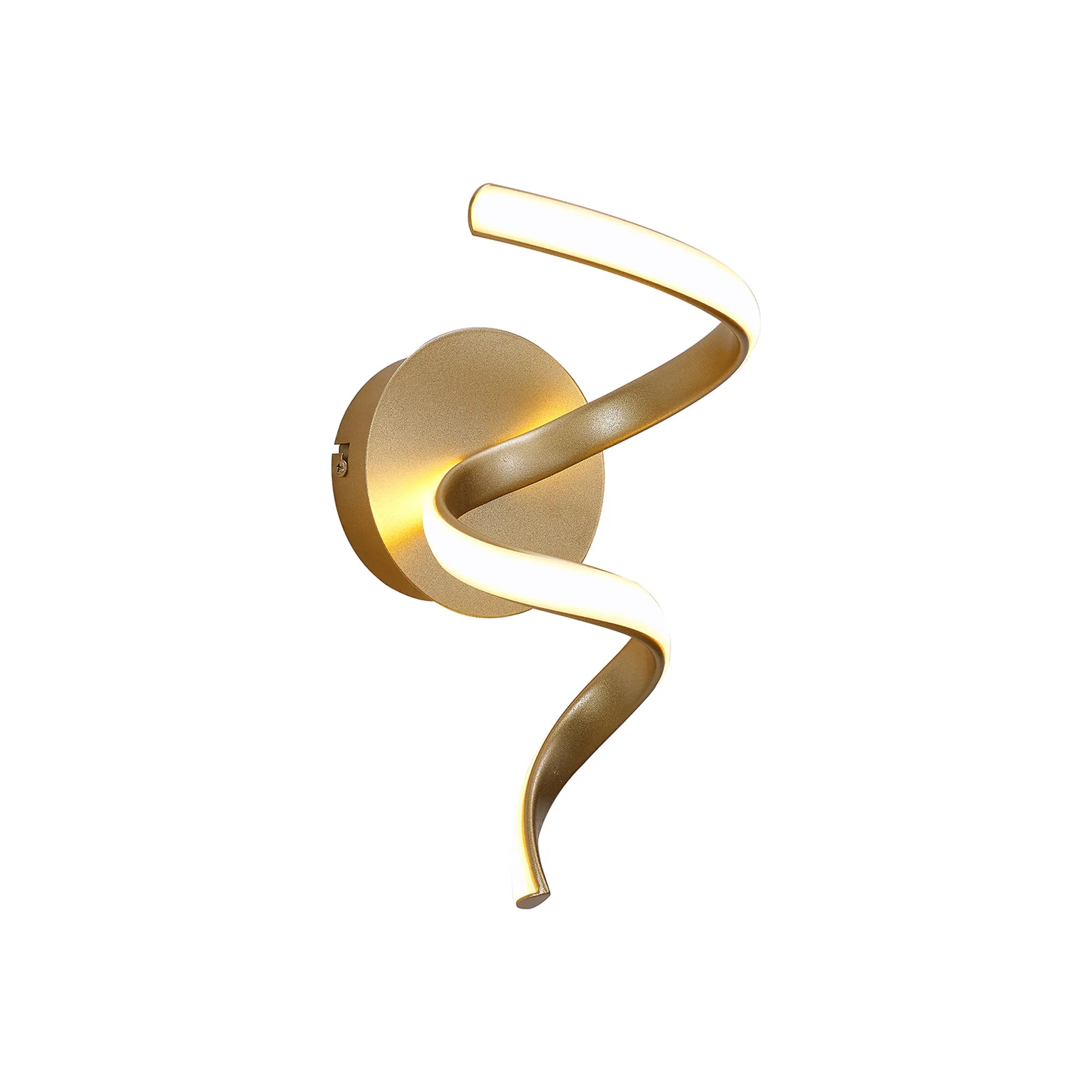 Berte Spiral Wall Light-  Champagne Gold