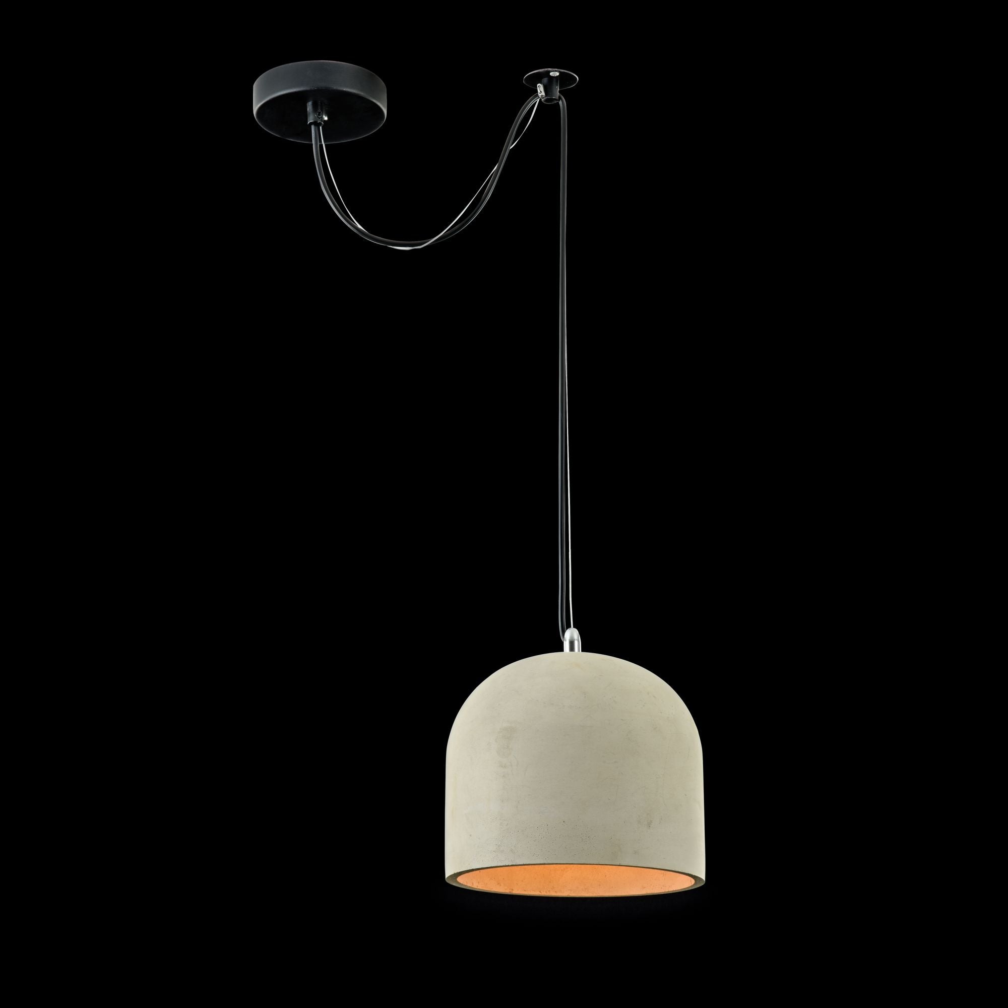 Broni Dome Pendant Light - Concrete