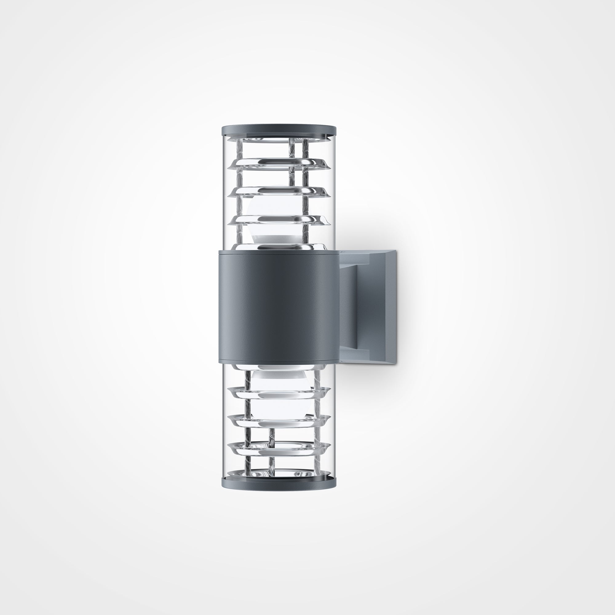 Bronx Up/Down Wall Light - Grey/Black