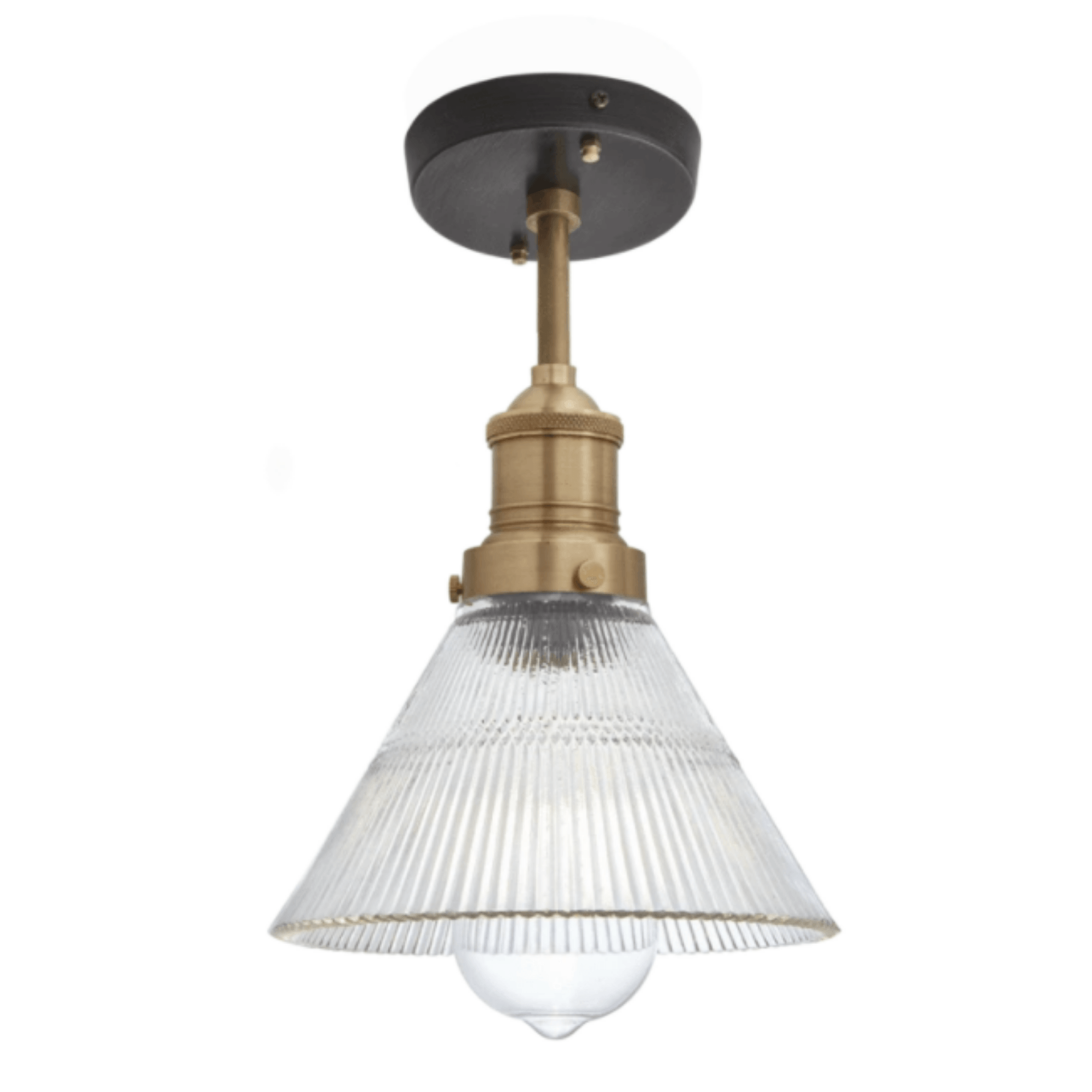 Brooklyn Glass Funnel Flush Mount - 7 Inch - Cusack Lighting