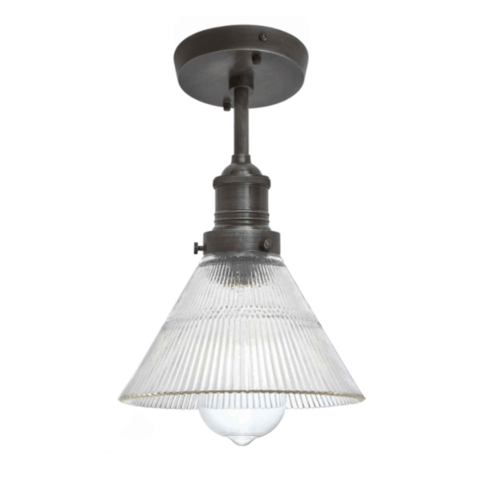 Brooklyn Glass Funnel Flush Mount - 7 Inch - Cusack Lighting