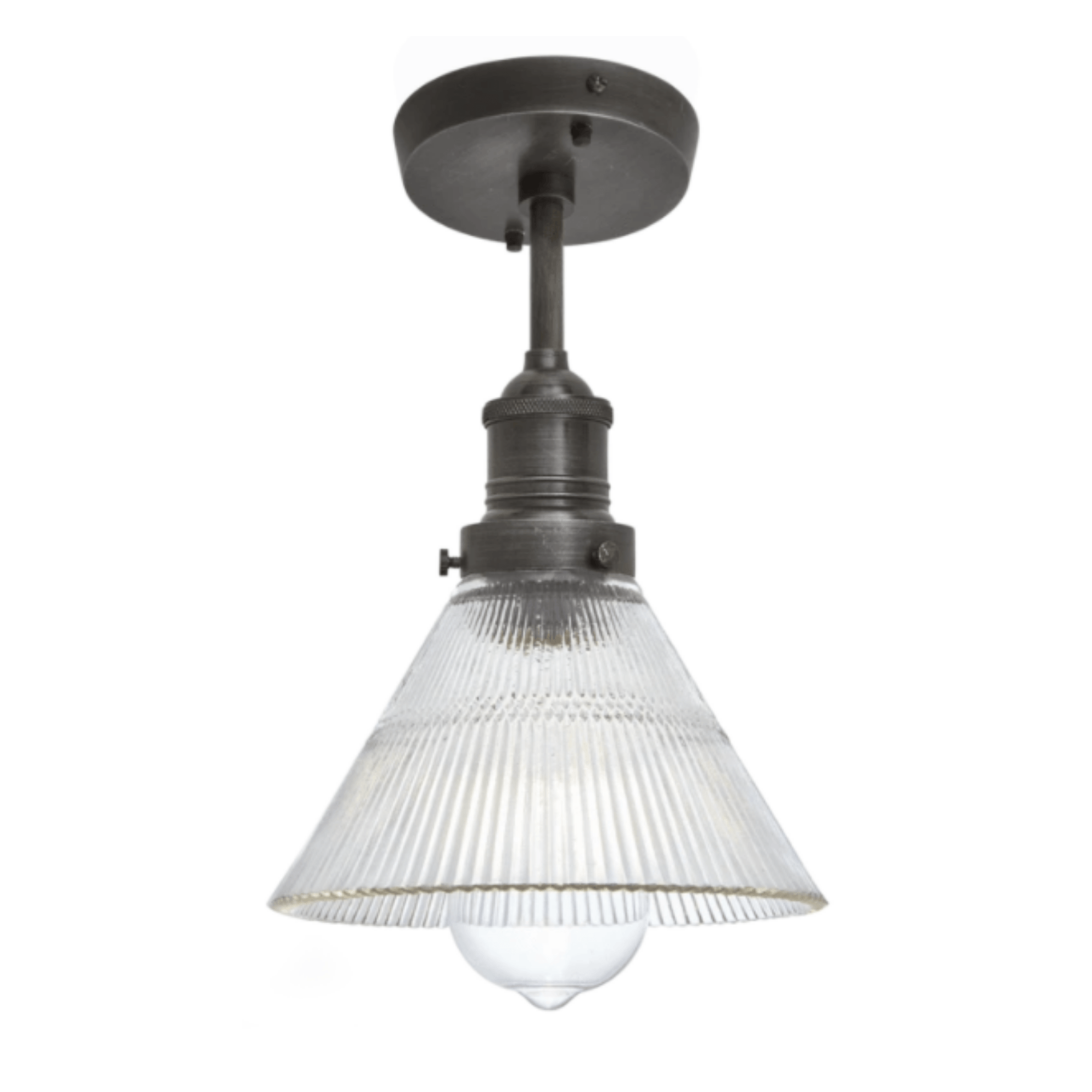 Brooklyn Glass Funnel Flush Mount - 7 Inch - Cusack Lighting
