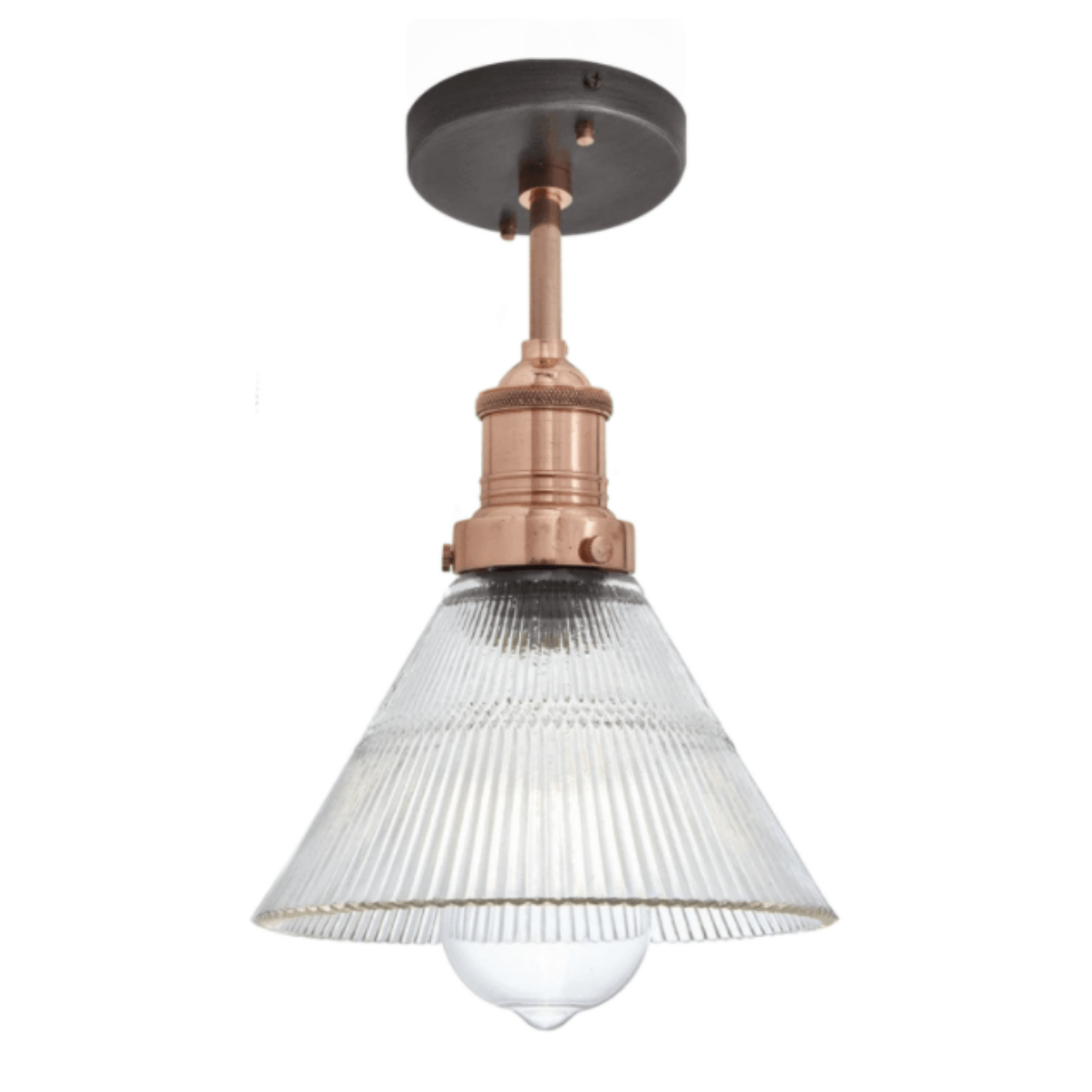 Brooklyn Glass Funnel Flush Mount - 7 Inch - Cusack Lighting