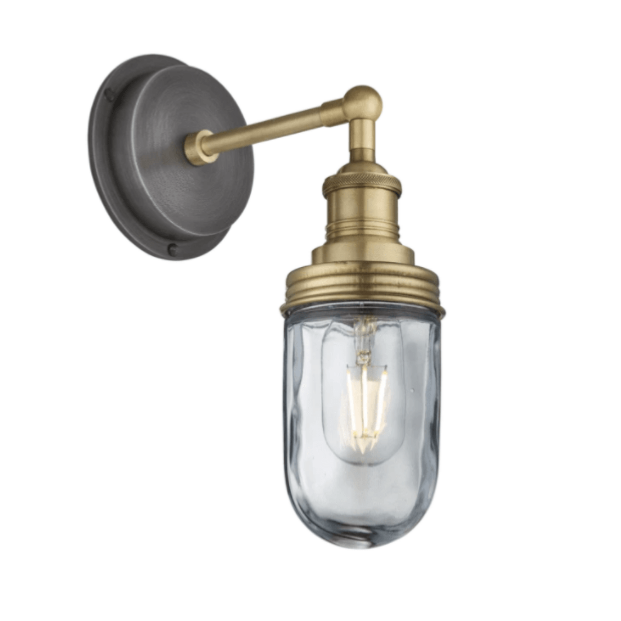 Brooklyn Outdoor Dome Wall Light - Pewter, Copper, Brass