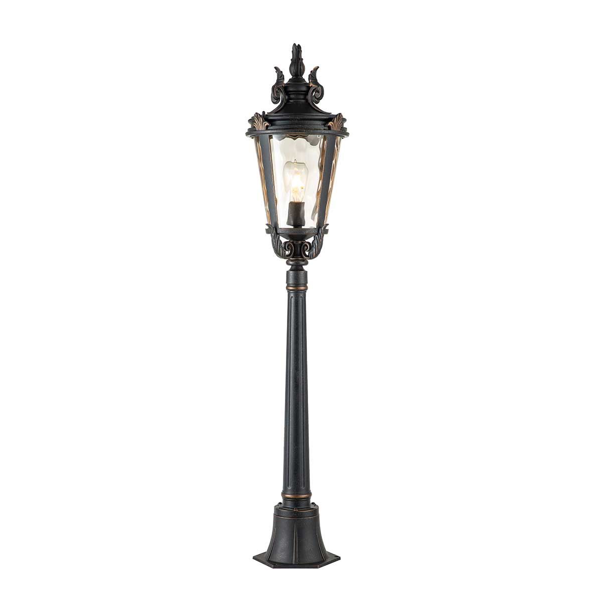 Baltimore 1 Light Medium/Large Pillar - Weathered Bronze IP44 E27