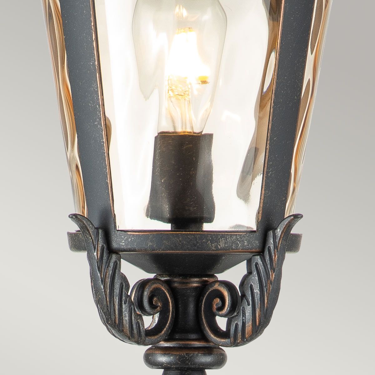 Baltimore 1 Light Medium/Large Pillar - Weathered Bronze IP44 E27