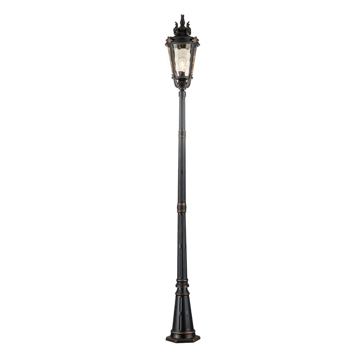 Baltimore 1 Light Medium/Large Pillar - Weathered Bronze IP44 E27
