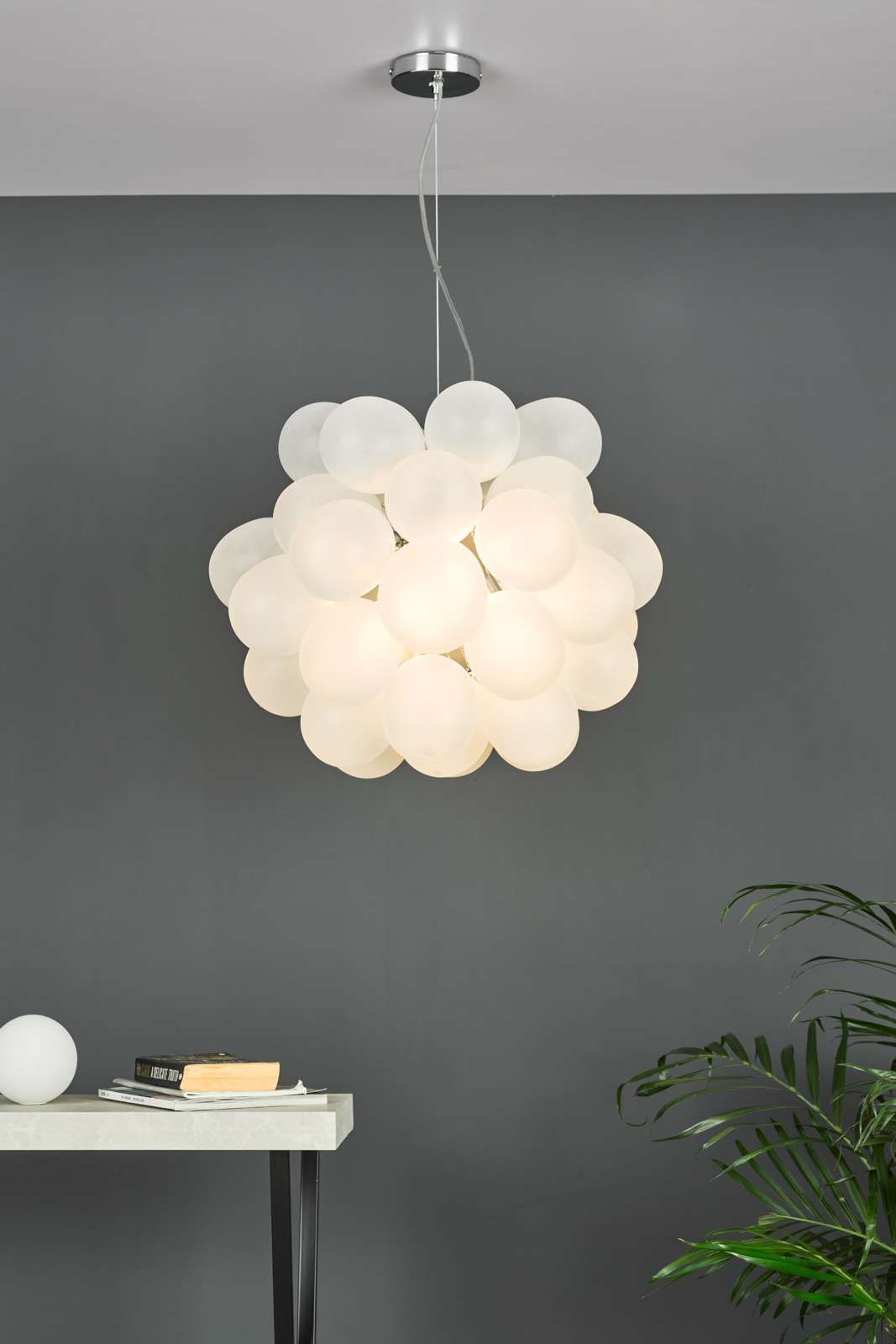 Dar Bubbles 6Lt Centre Ceiling Light - Polished Chrome Finish, IP20