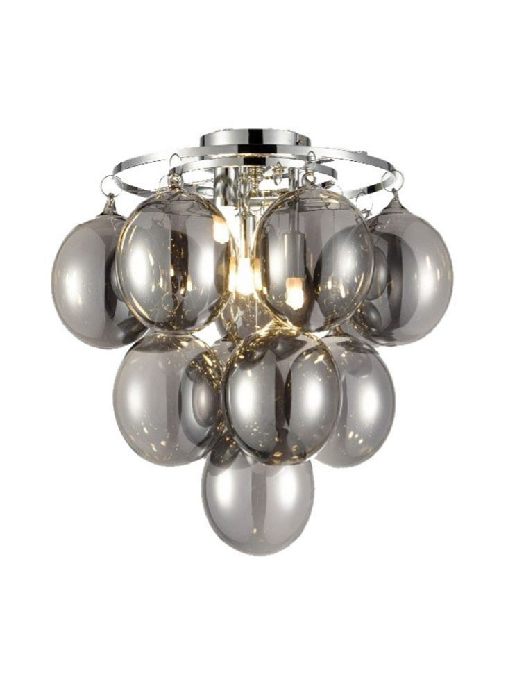 Clementine Ceiling Light- Smoke/ Clear