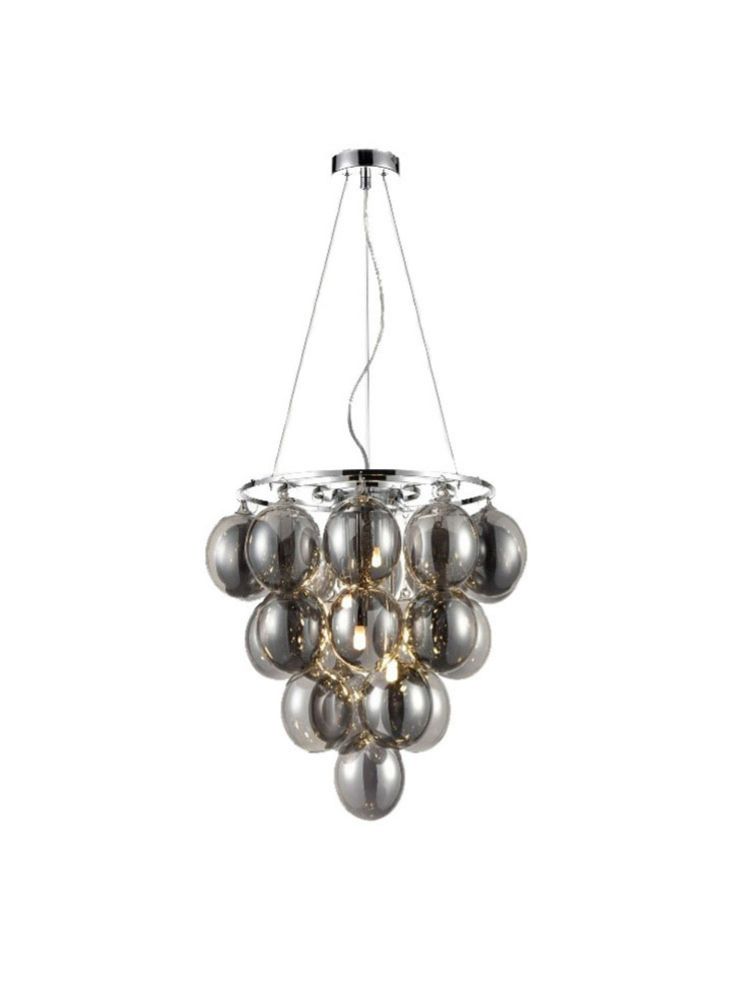 Clementine 4/6Lt Pendant- Smoke/Clear