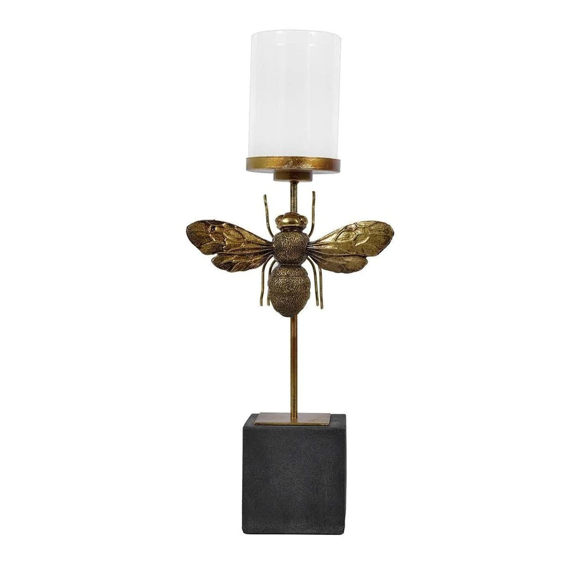 Bumble Bee Candleholder - Antique Gold Finish