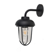 Butler IP44 One Light Black Wall Light