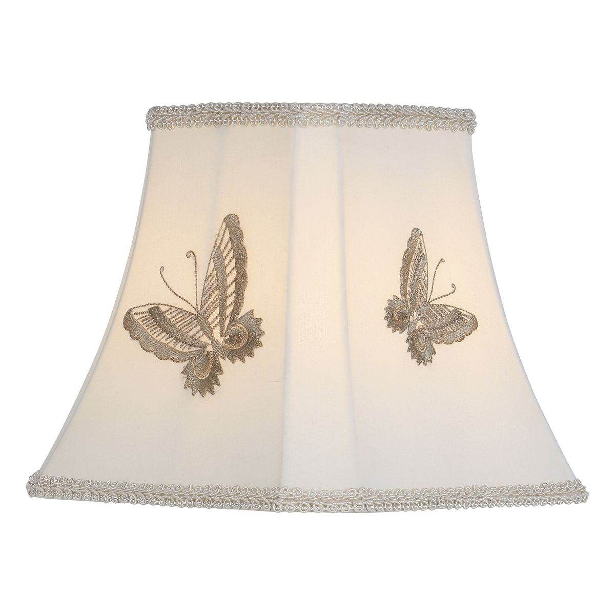 Butterfly Embroidered Shade 21Cm Taupe - Cusack Lighting