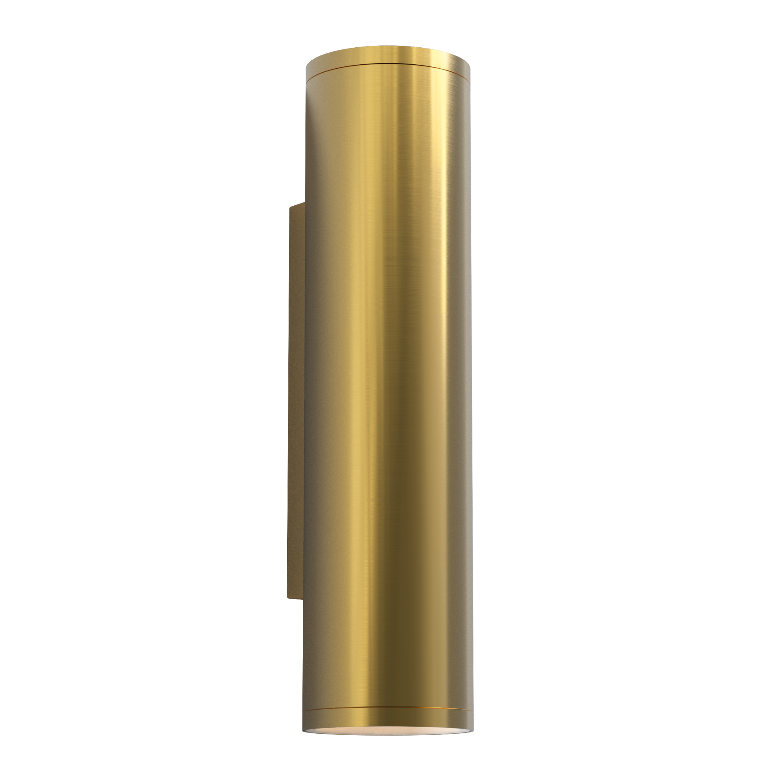 Ava 1/2Lt Coastal Coastal Wall Light in Brushed Stainless Steel/PVD Brushed Brass GU10 IP44