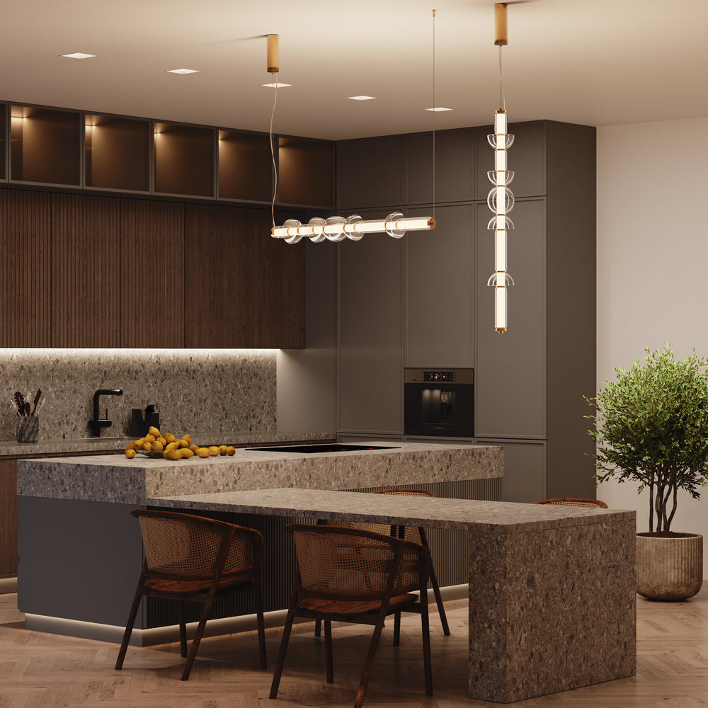 Cosmo LED Linear Pendant - Gold/Black