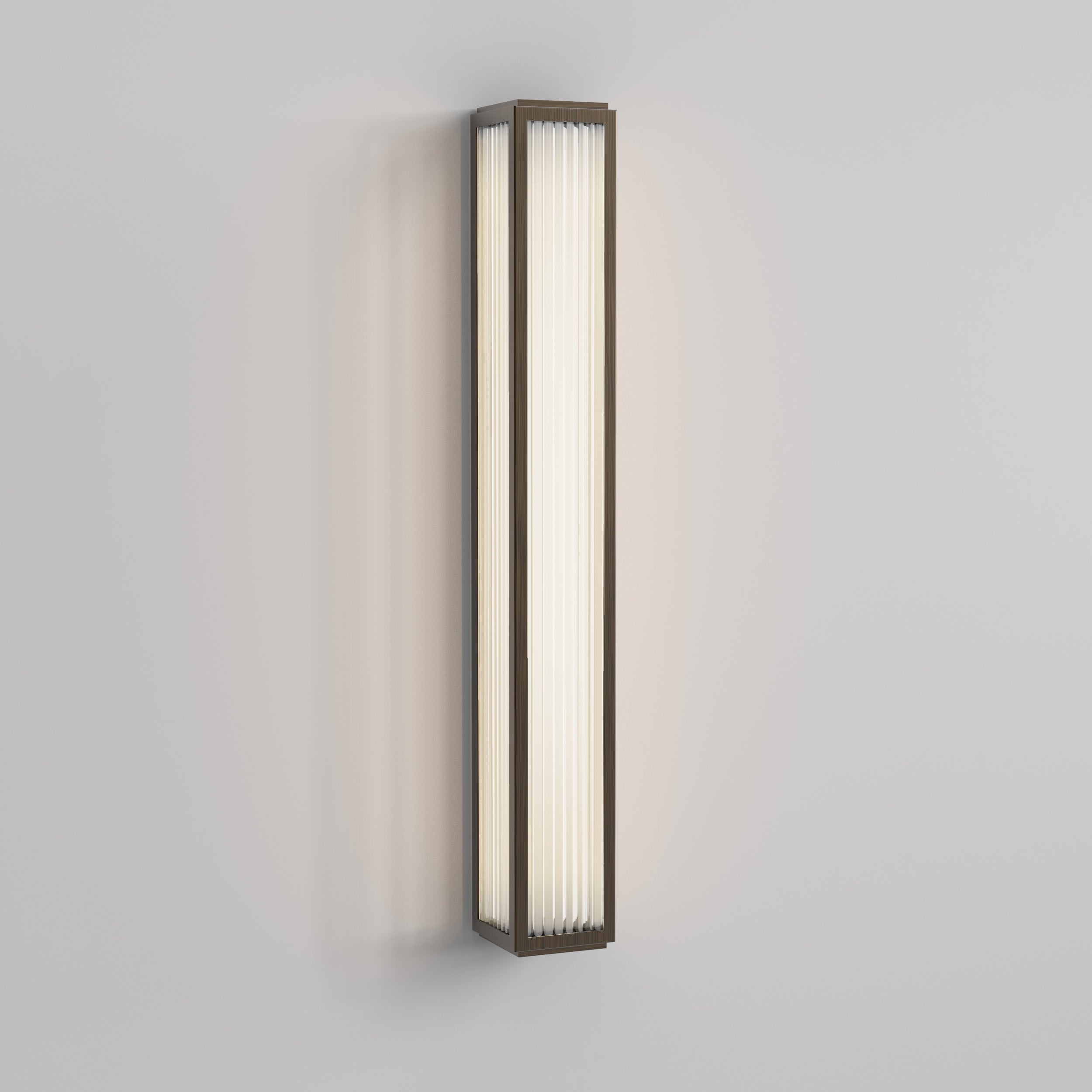 Boston 370/600 Bathroom Wall Light- Bronze/Polished Chrome Finishes