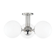Stella 3Lt Semi Flush - Polished Nickel