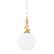 Victoria 1Lt Small/Large Pendant - Vintage Gold Leaf