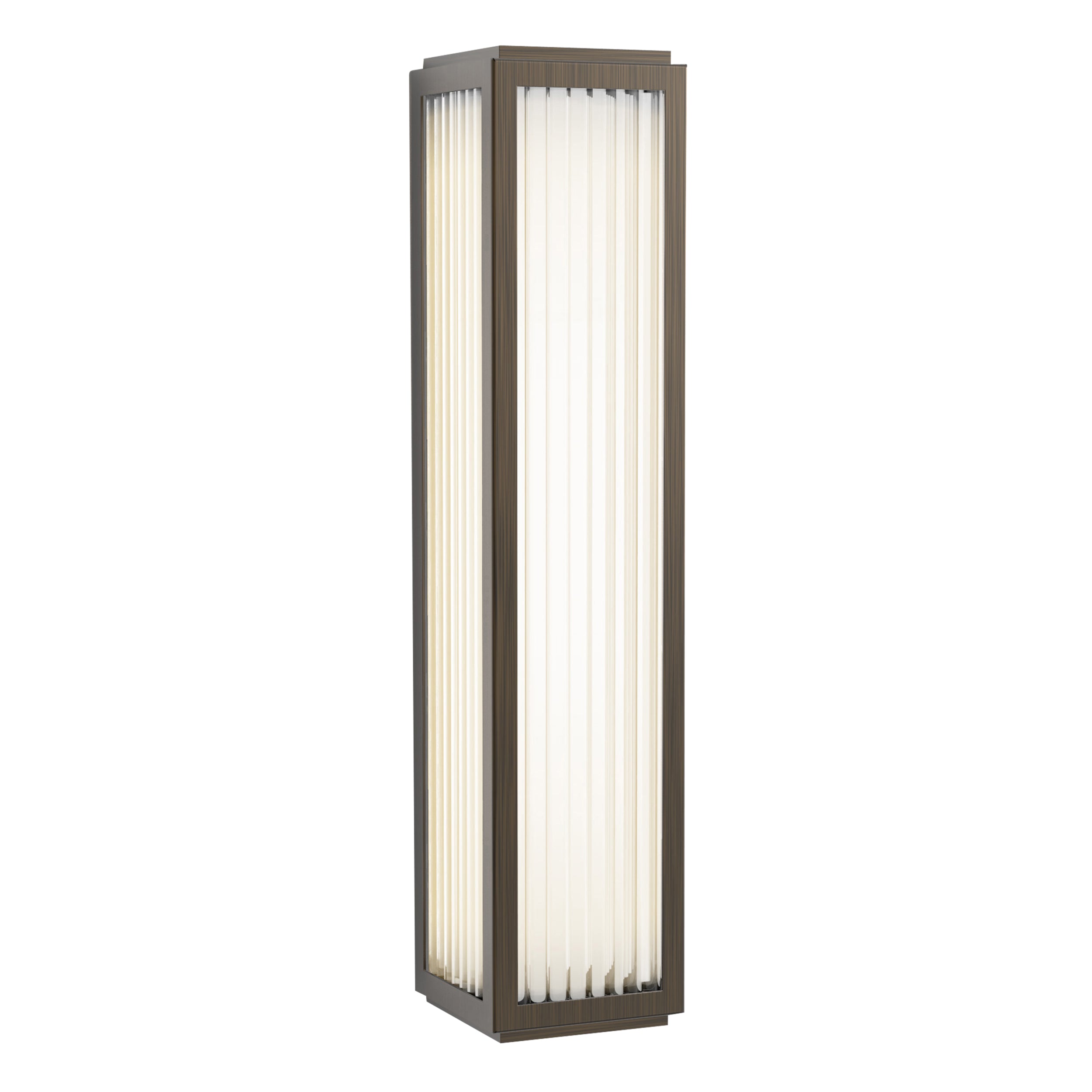 Boston 370/600 Bathroom Wall Light- Bronze/Polished Chrome Finishes