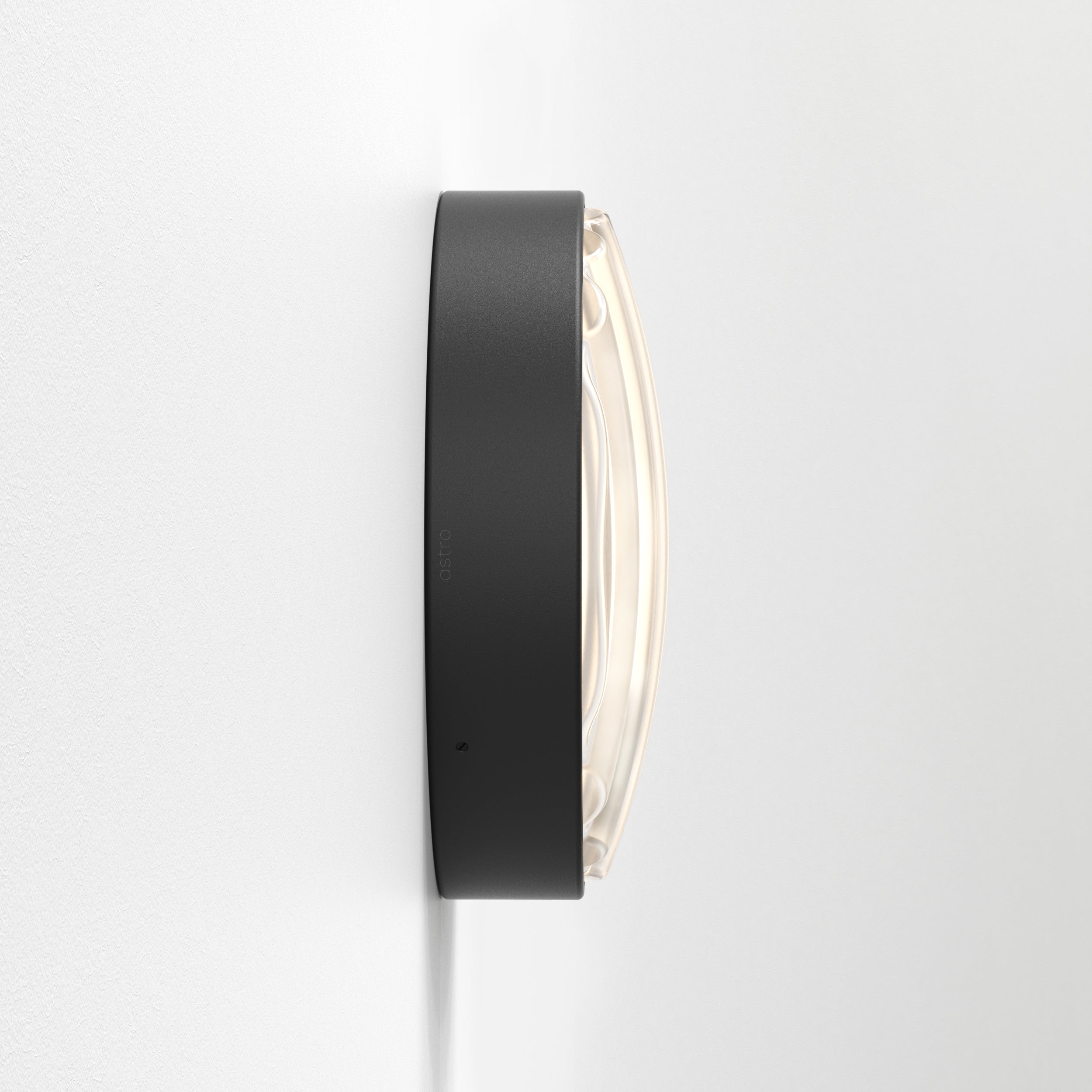 Montreal Round 220/300 Outdoor Wall Light- Black/ Brushed Stainless Steel