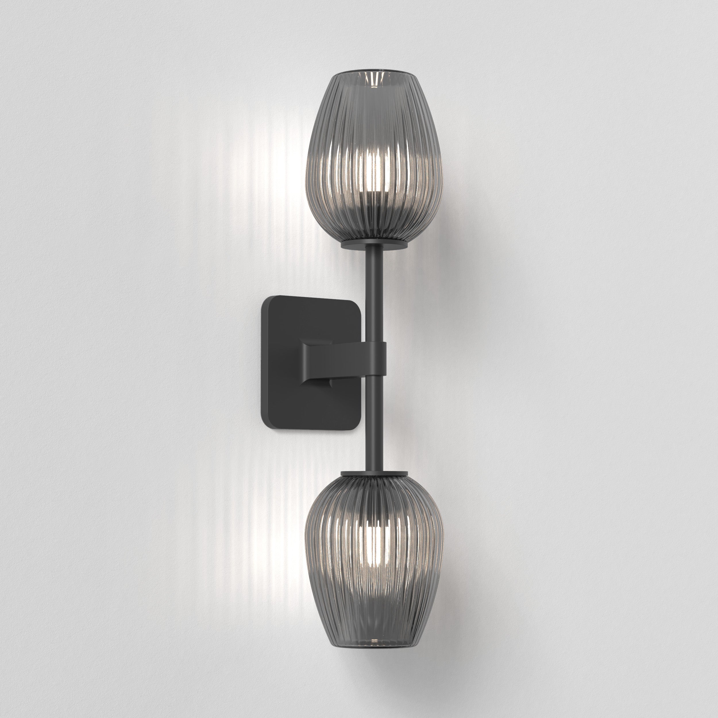 Tacoma Tulip Ribbed Glass