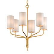 Juniper 6/8/10Lt Chandelier - Gold Leaf