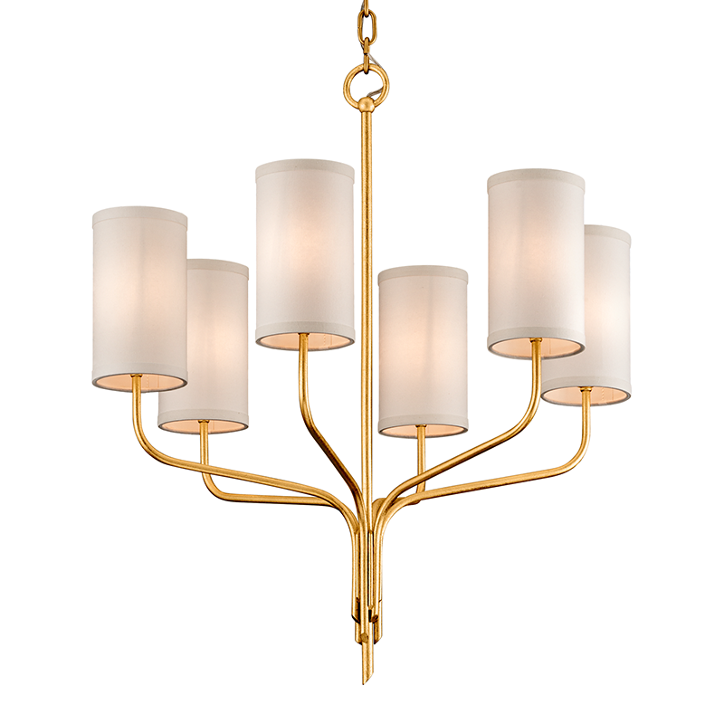Juniper 6/8/10Lt Chandelier - Gold Leaf