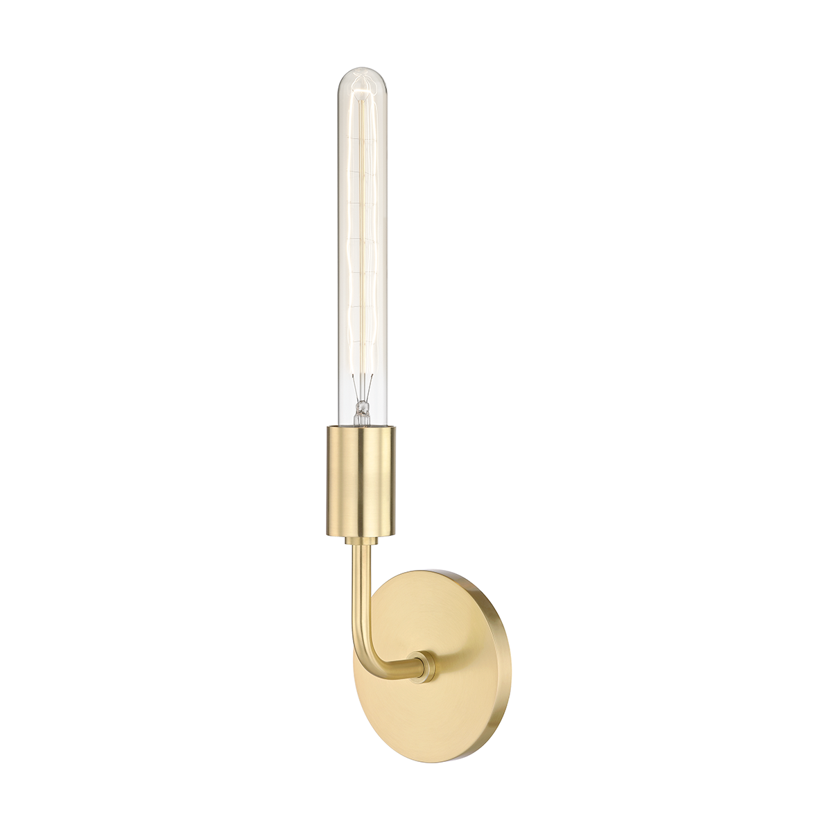 Ava 1Lt Wall Sconce - Brass/Nickel