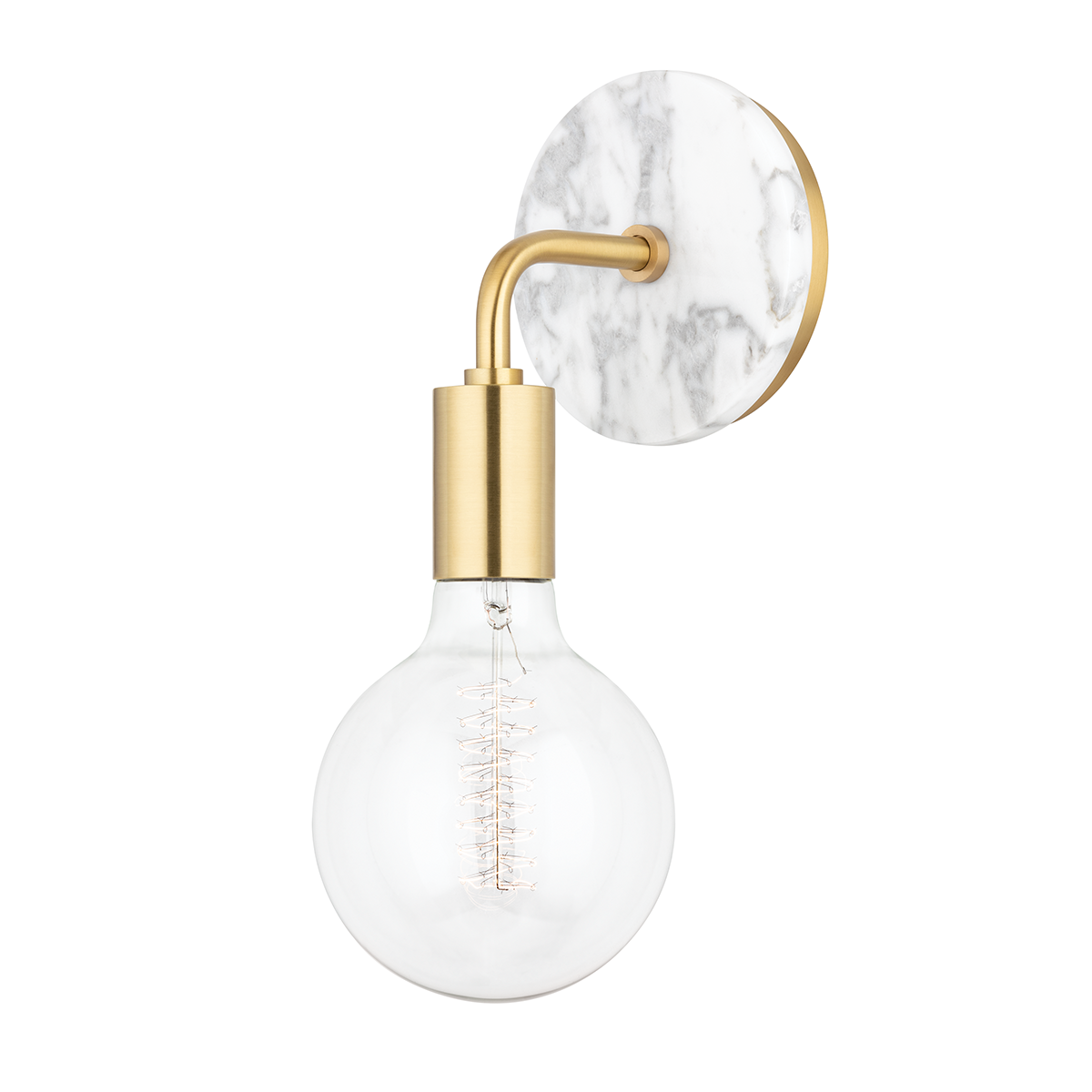 Chloe 1Lt Wall Sconce - Aged Brass