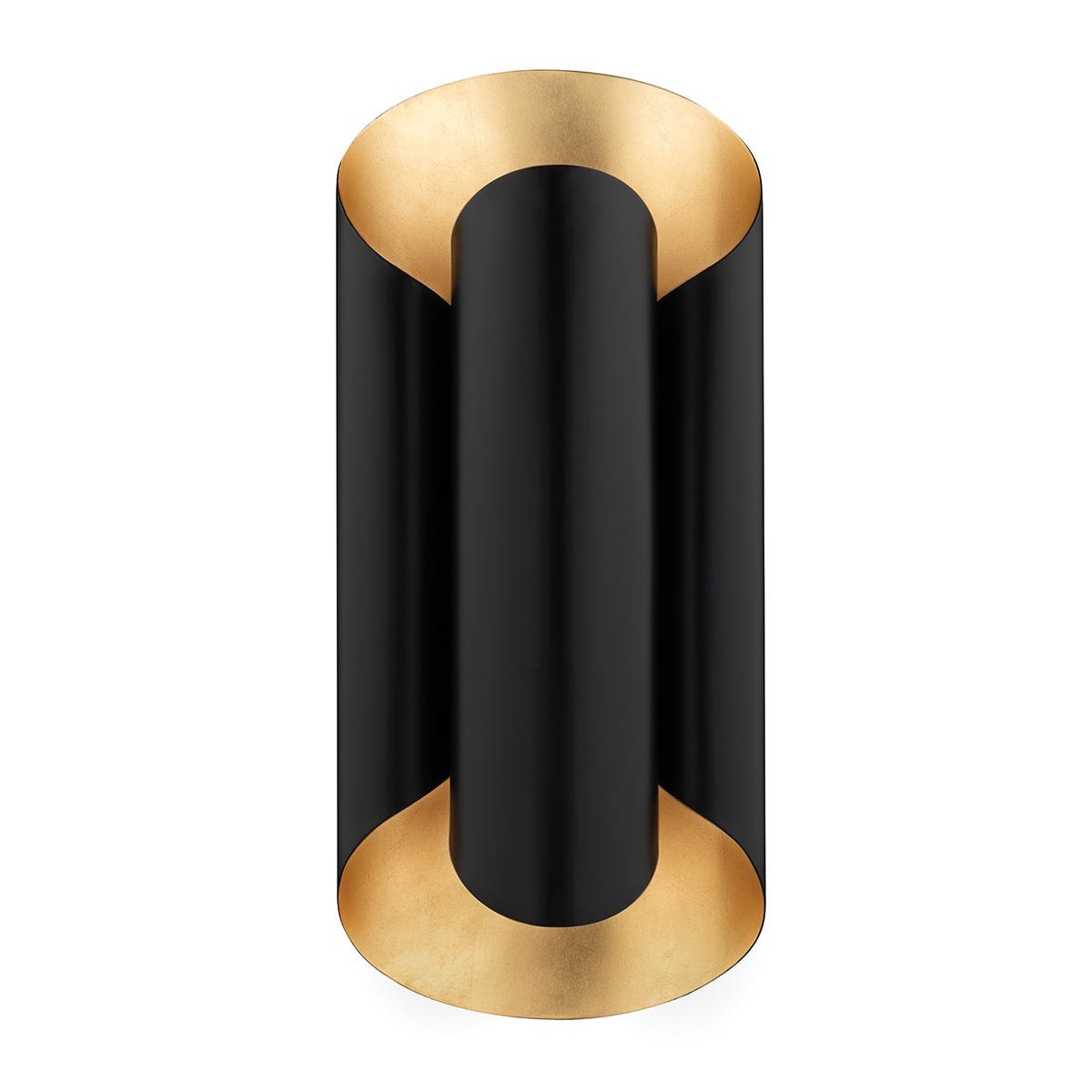 Banks 2Lt Wall Sconce - Black/White