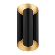 Banks 2Lt Wall Sconce - Black/White