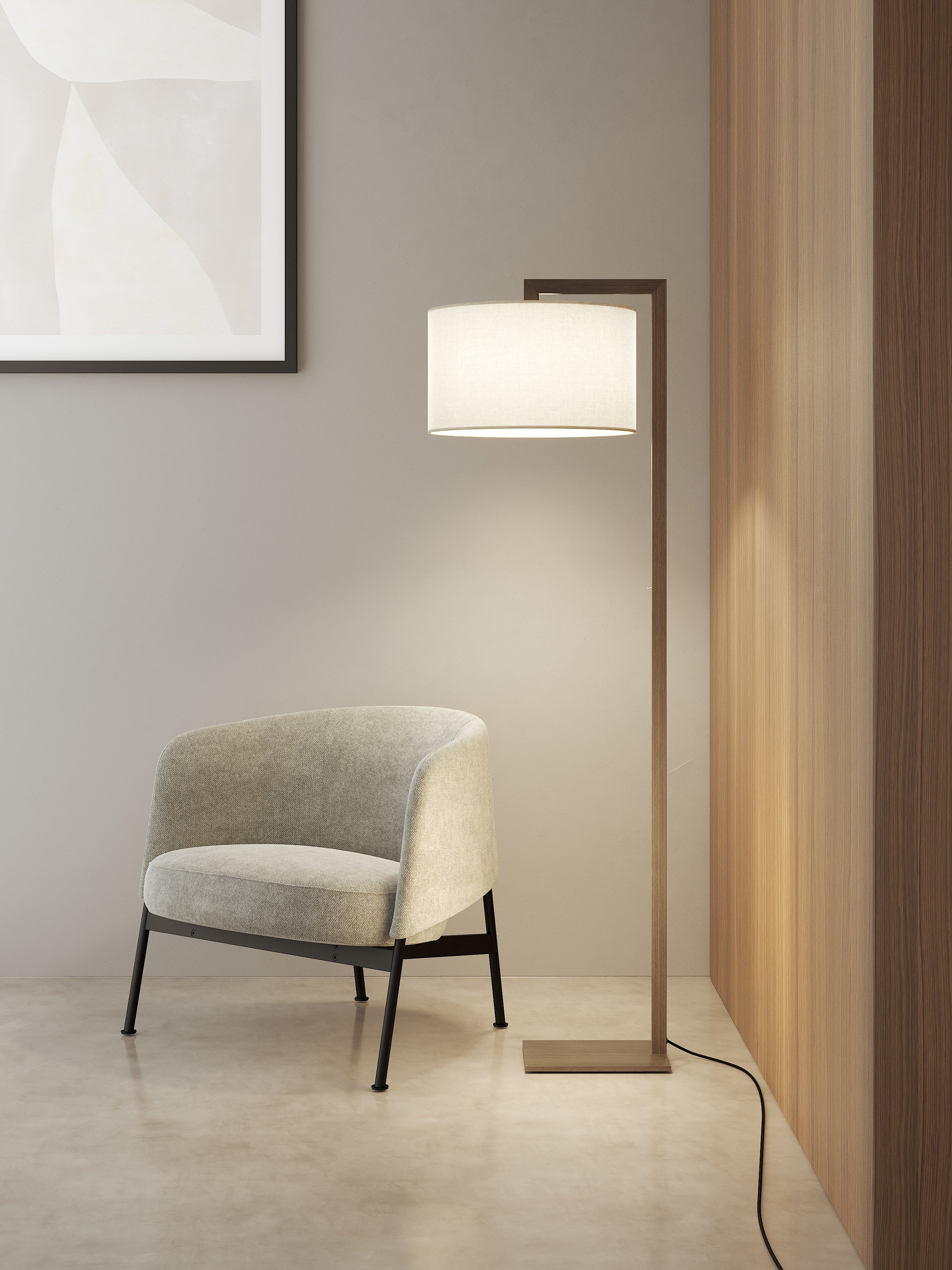Ravello Floor Lamps- Polished Chrome/ Bronze