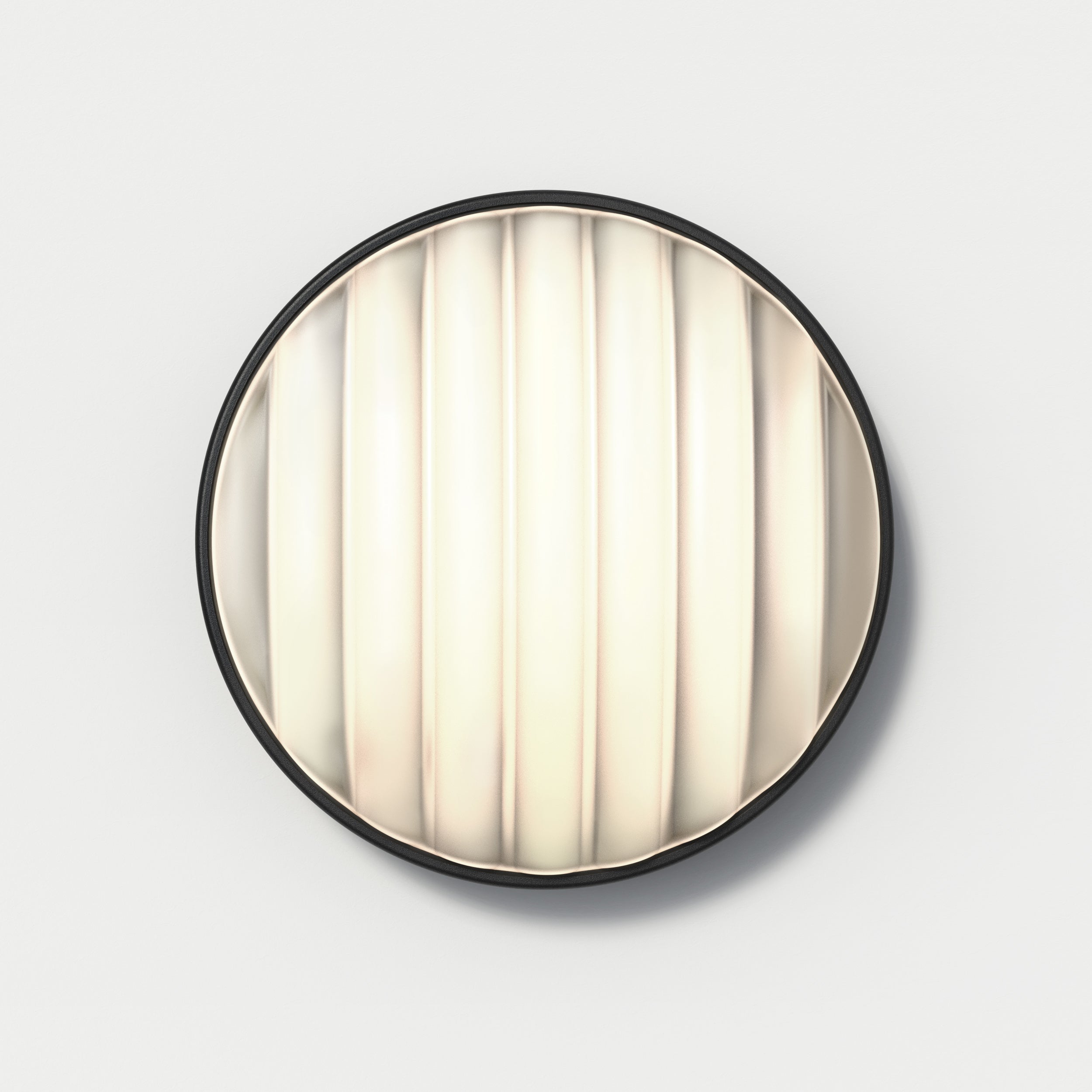 Montreal Round 220/300 Outdoor Wall Light- Black/ Brushed Stainless Steel