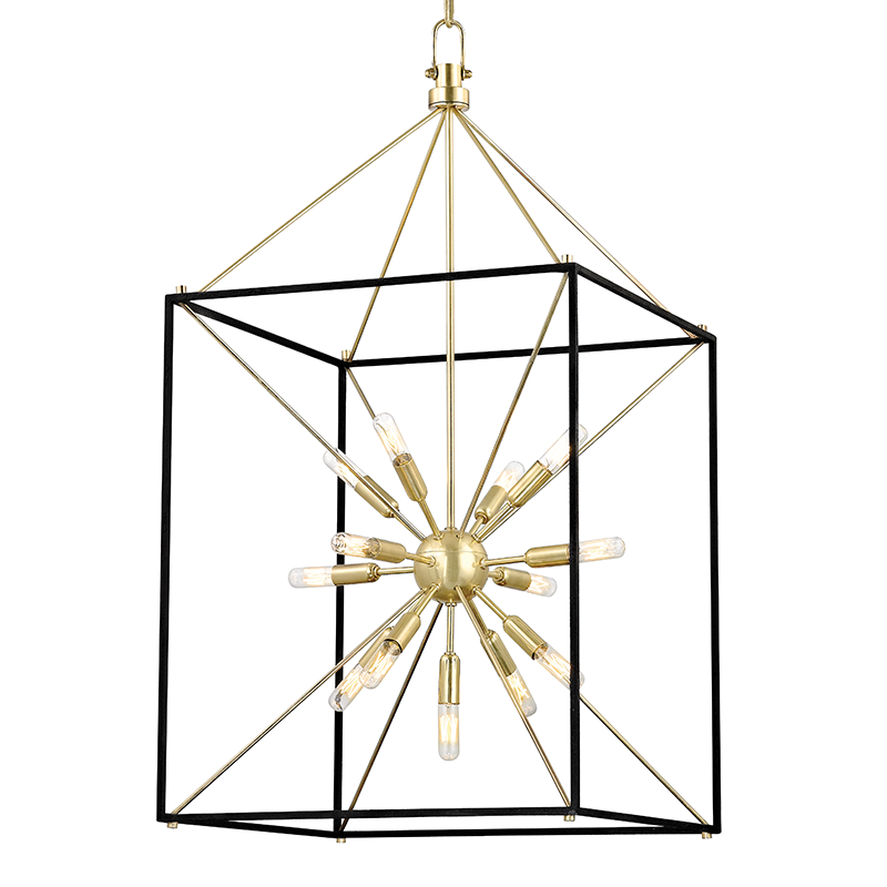 Glendale 9/13Lt Pendant - Aged Brass