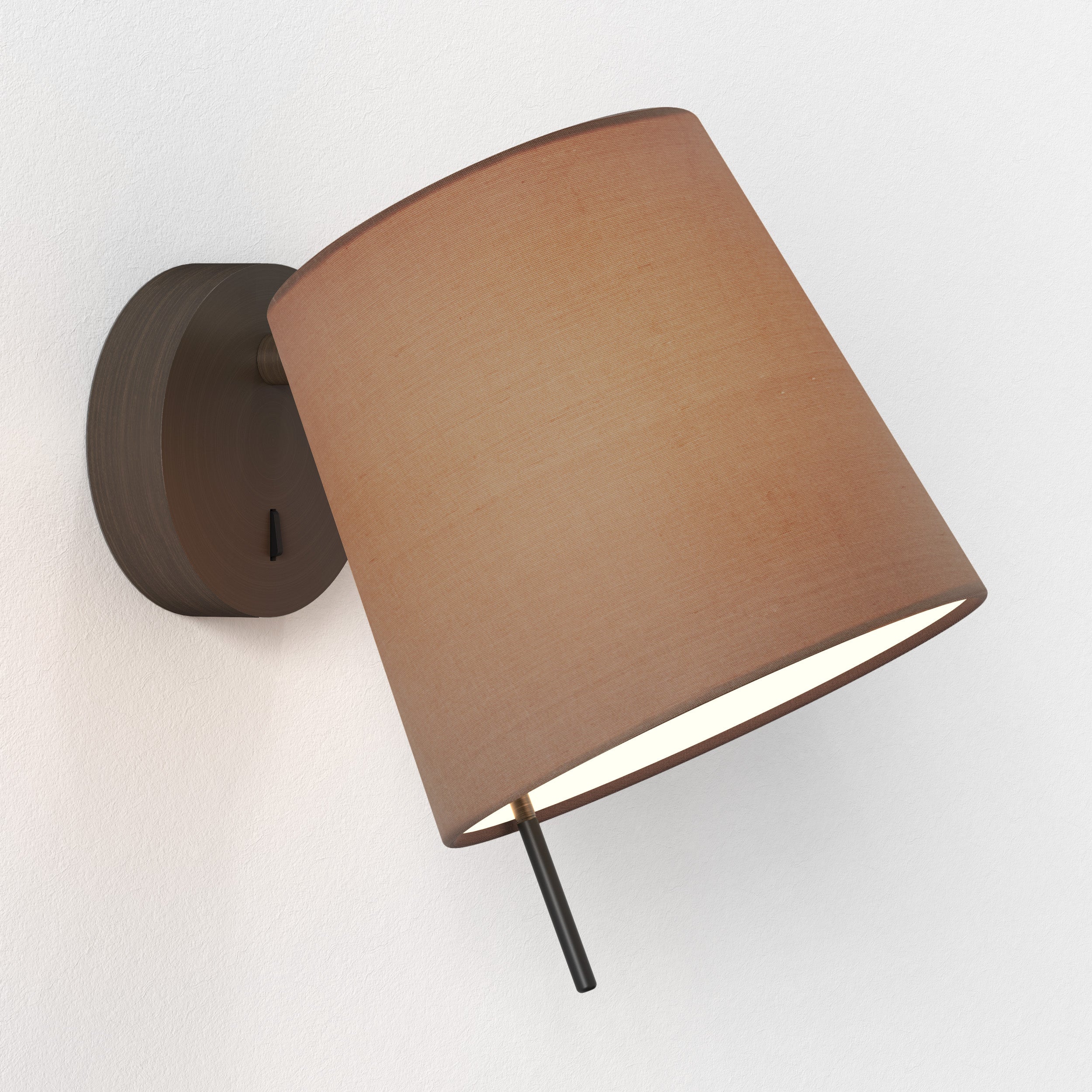 Mitsu Wall Light- Matt Nickel/ Bronze